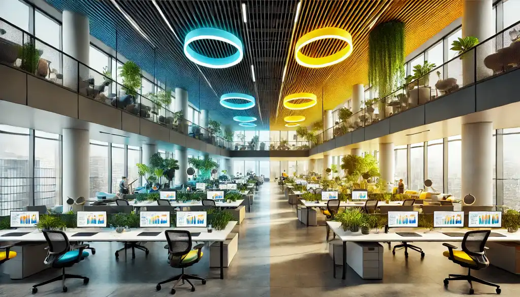 How Colors and Light Impact Workplace Productivity